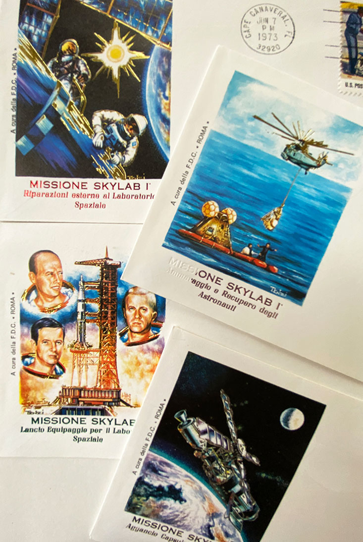 Serie commemorativa imprese spaziali Stati Uniti 1973
